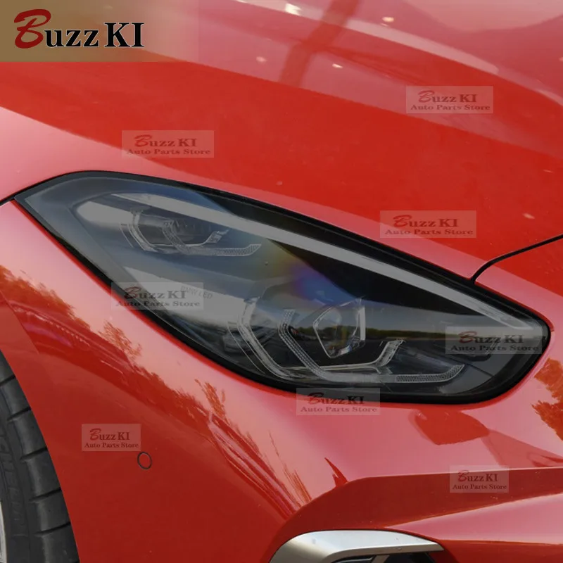 2PCS For BMW Z4 G29 M40i SDrive 2020 Car Headlight Tint Smoke Black Protective Film Transparent TPU Sticker Car Accessories