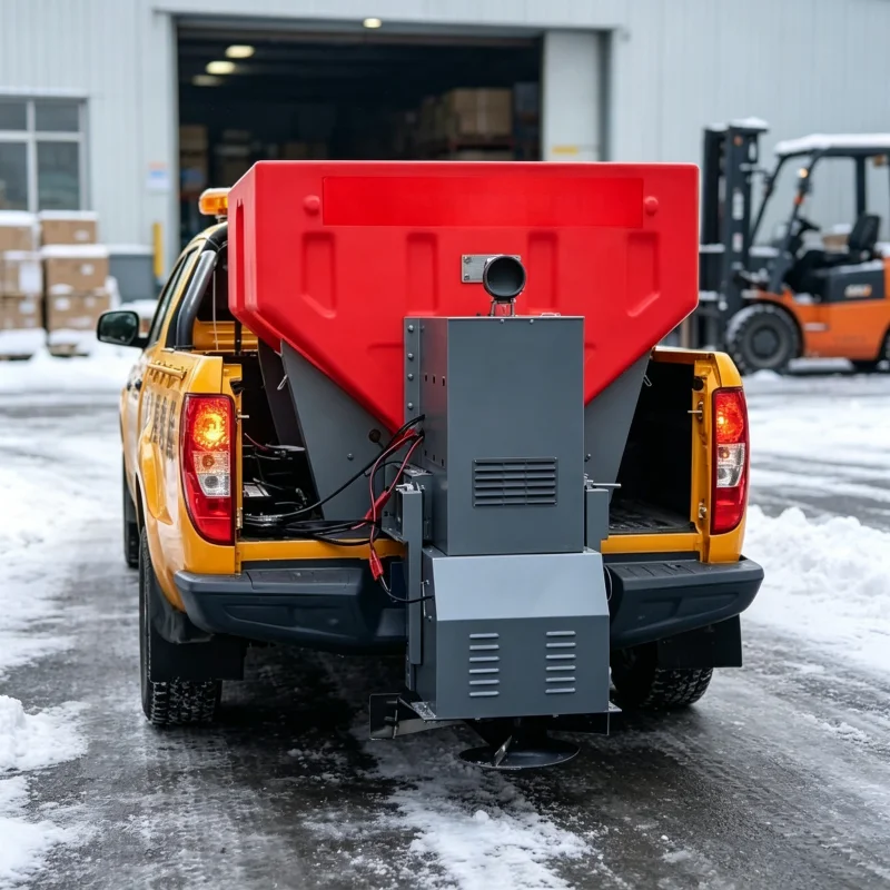 Reliable Machine Heavy Duty Street Deicing Salt Spreading Machine Remote Control Hydraulic System Safe Winter Work