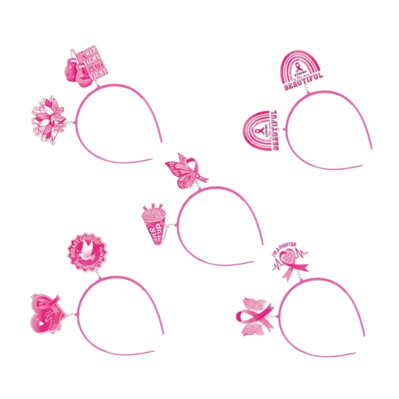 5pcs Fashion Headpieces Cartoon Headwear Hairband Set Children's Headbands