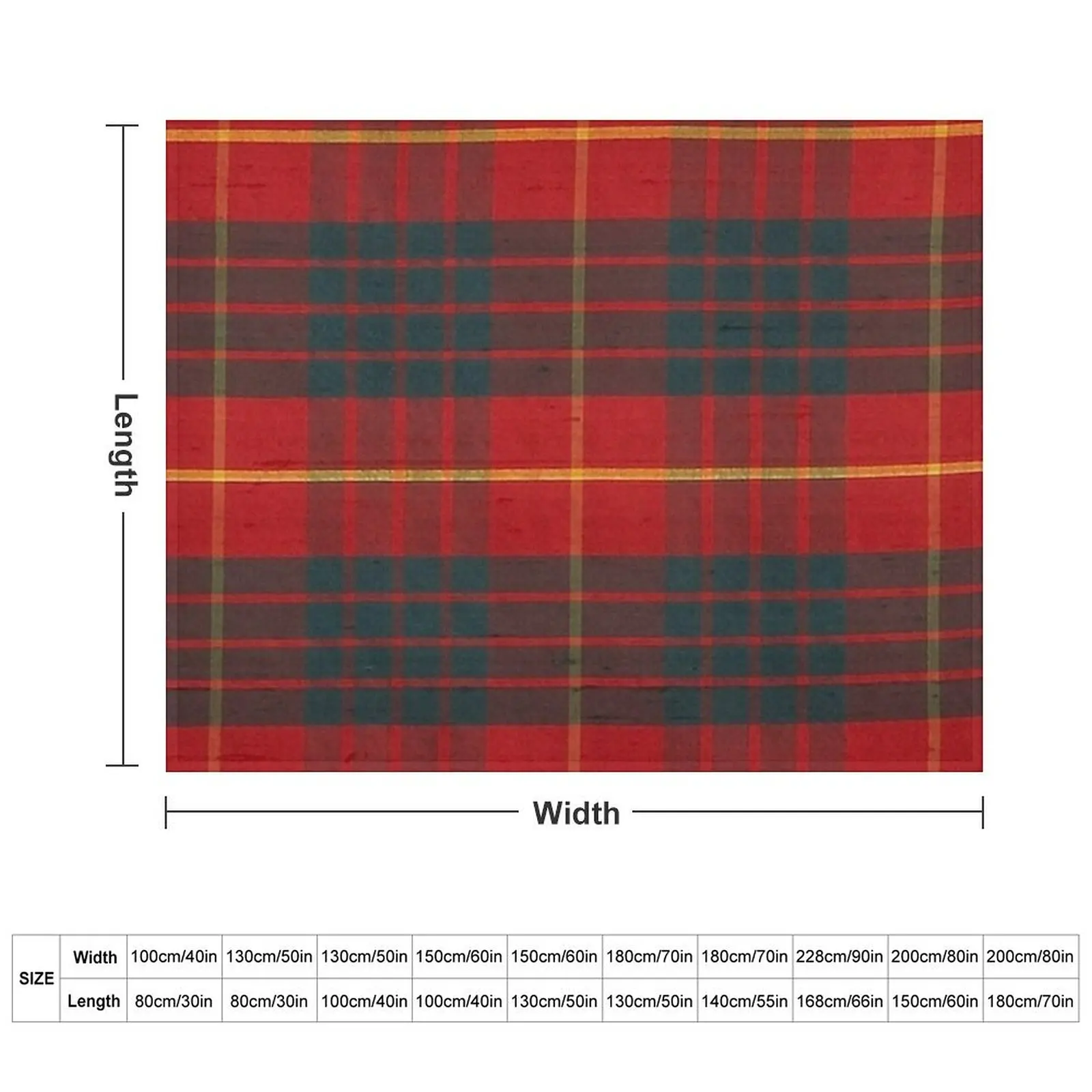 CAMERON CLAN RED-GREEN SCOTTISH TARTAN PLAID Throw Blanket Sleeping Bag For Decorative Sofa Thermal Retros Blankets