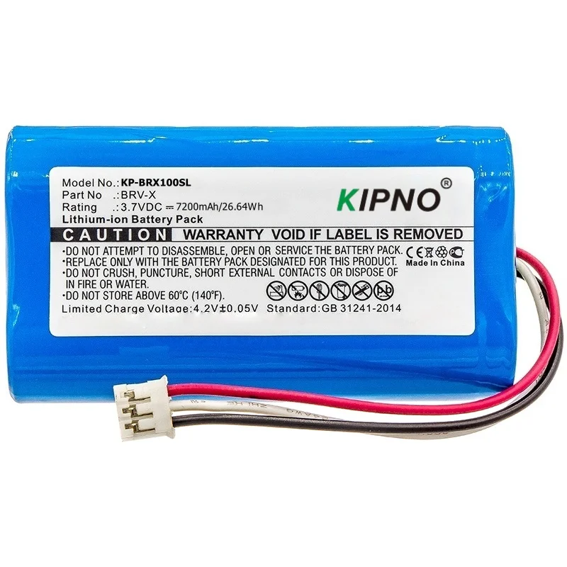

KIPNO Replacement Battery for Braven BRV-X, BRVXBBB Li-ion 3.70V 7200mAh