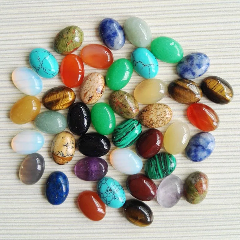 10Pieces Natural Stone Beads 10x14mm Jewelry DIY Stone Gemstone Pendant Beads Accessories