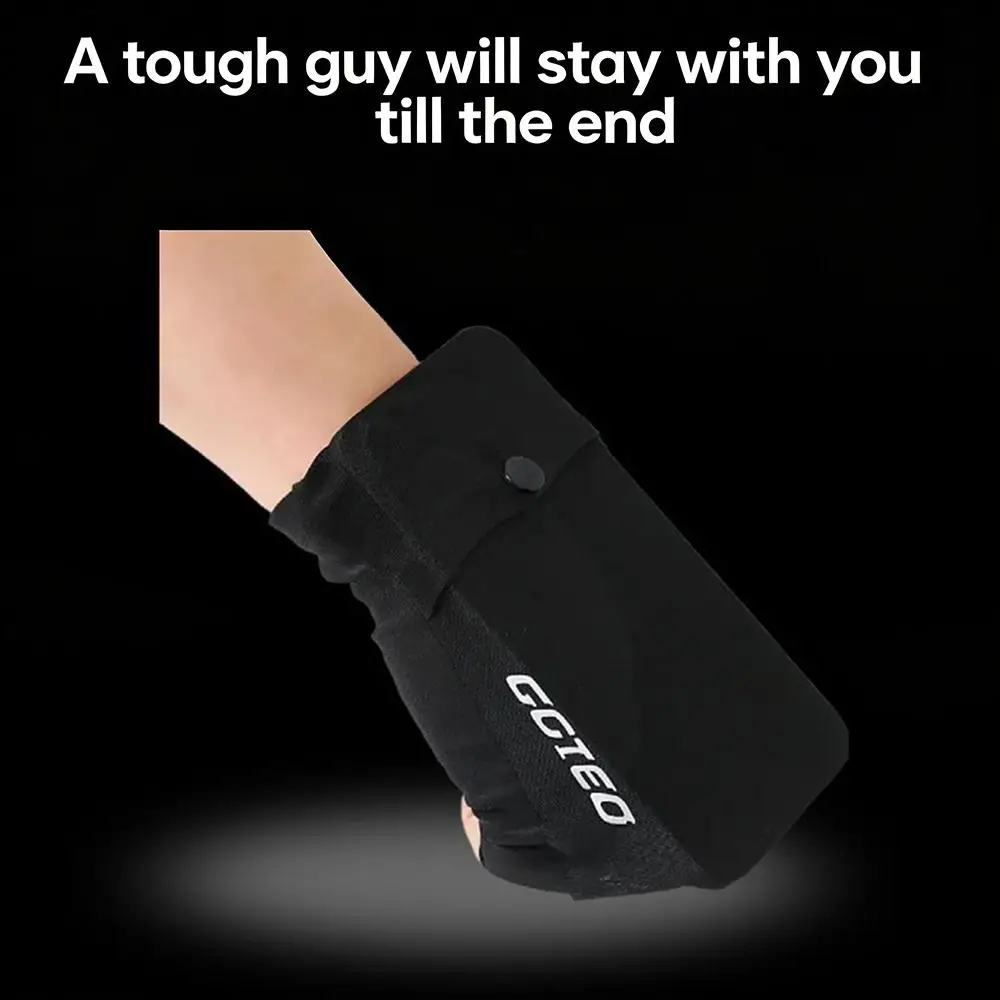 Black Grey Sports Phone Bag Phone Protection Storage Function Wrist Phone Bag Right Left Wrist Storage Bag Outdoor Activities