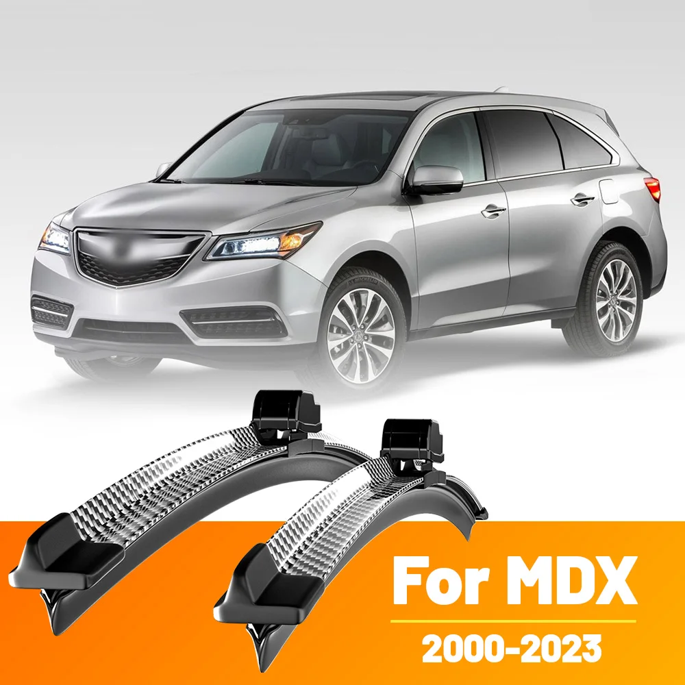 2 uds limpiaparabrisas delantero limpiaparabrisas de fibra de carbono para Acura MDX 2000-2023 2001 2006 2007 2014 2015 2019 2020