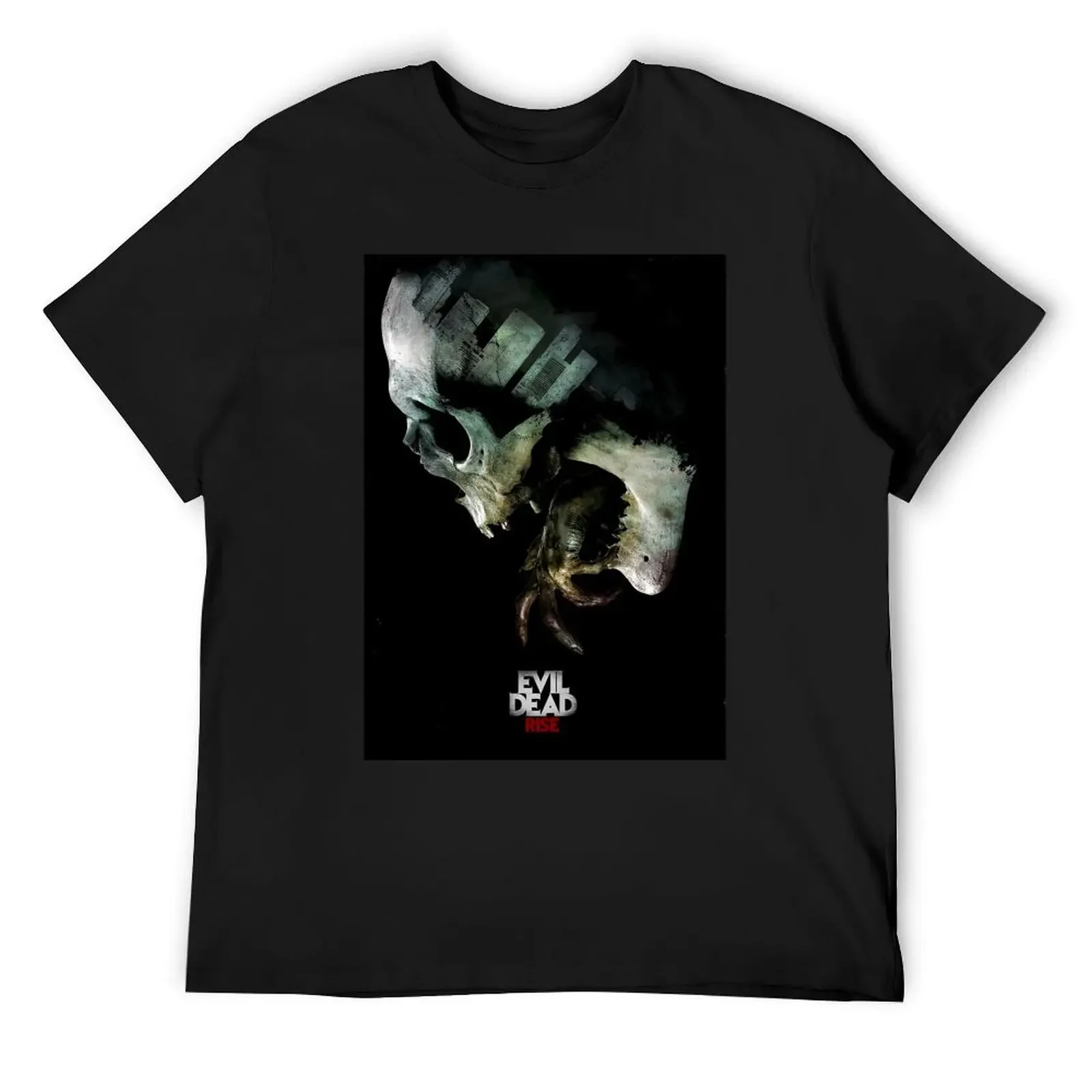

Scary skull evil rise movie T-Shirt man clothes basketball graphic tees boys animal print cute tops mens t shirts top quality