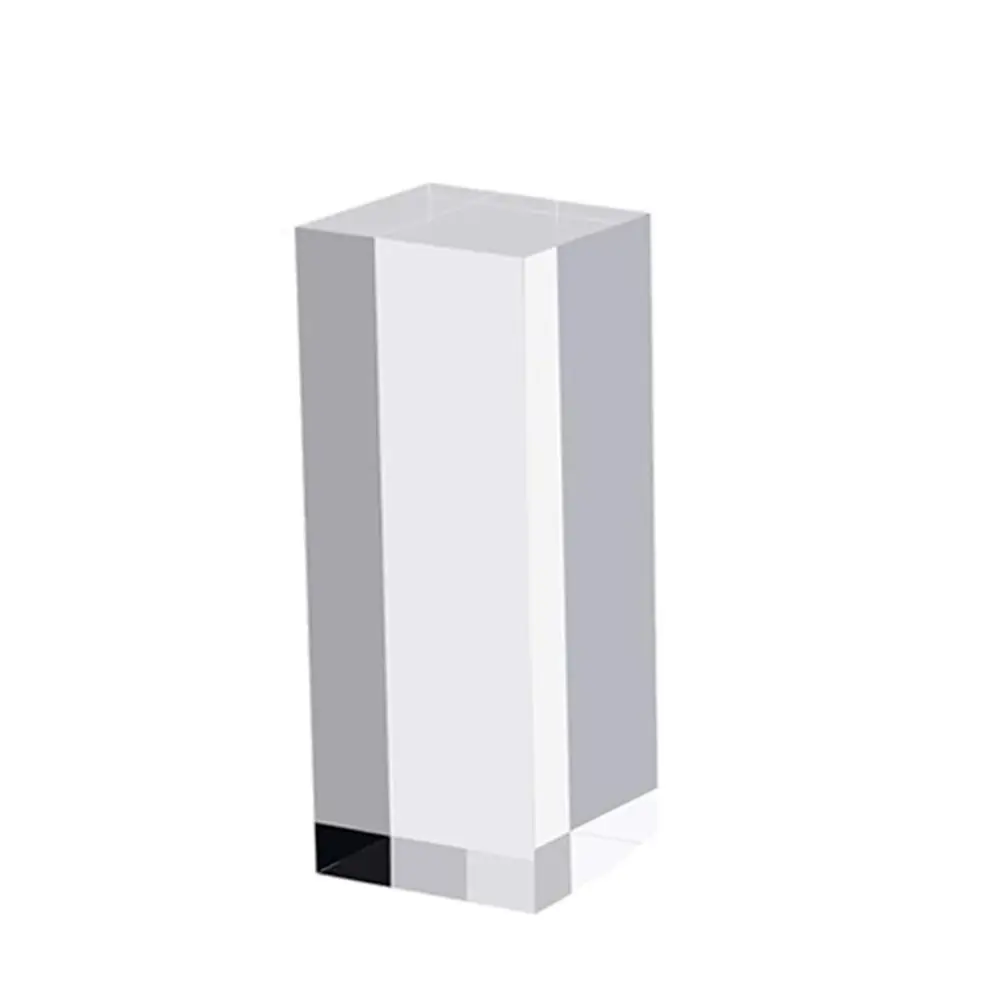 

Solid Jewelry Display Riser Stands Polished Stereoscopic Acrylic Cube Display Stand Block Transparent K9 Crystal