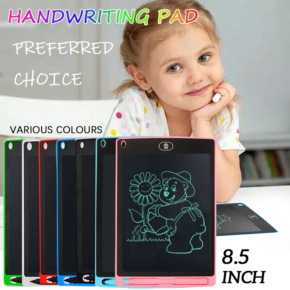 8.5 Inches LCD Writing Board Graffiti Drawing Board Children's Drawing Toys Portable Colorful Electronic Graphic Message Boards