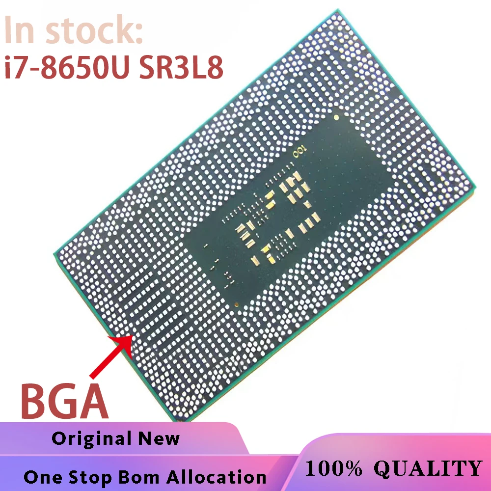 

100% New i7-8650U SR3L8 i7 8650U BGA Chipset