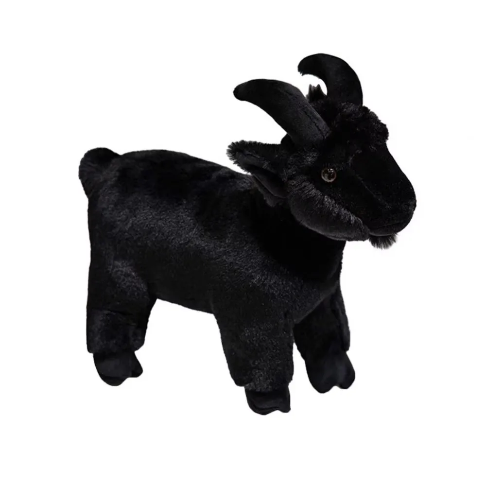 

Cute Animal Baby Goat 30/40cm Fluffy Horned Sheep Lovely Soft Children