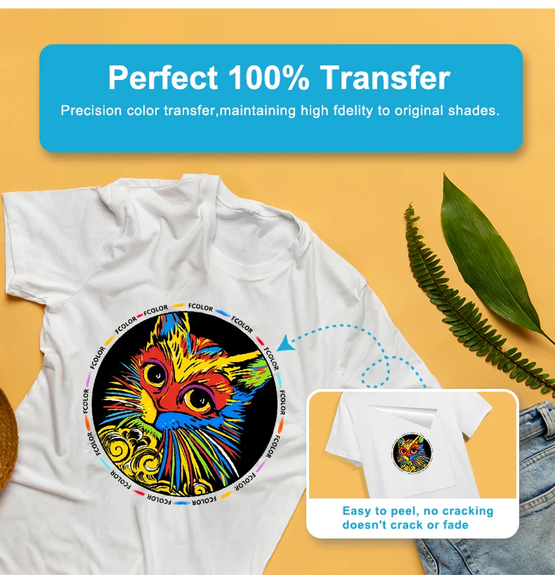 Heat Transfer PET Film Roll 60cm 30cm 100m Anti-Static  Film Double Sided Matte High Color Release for  I3200 XP600