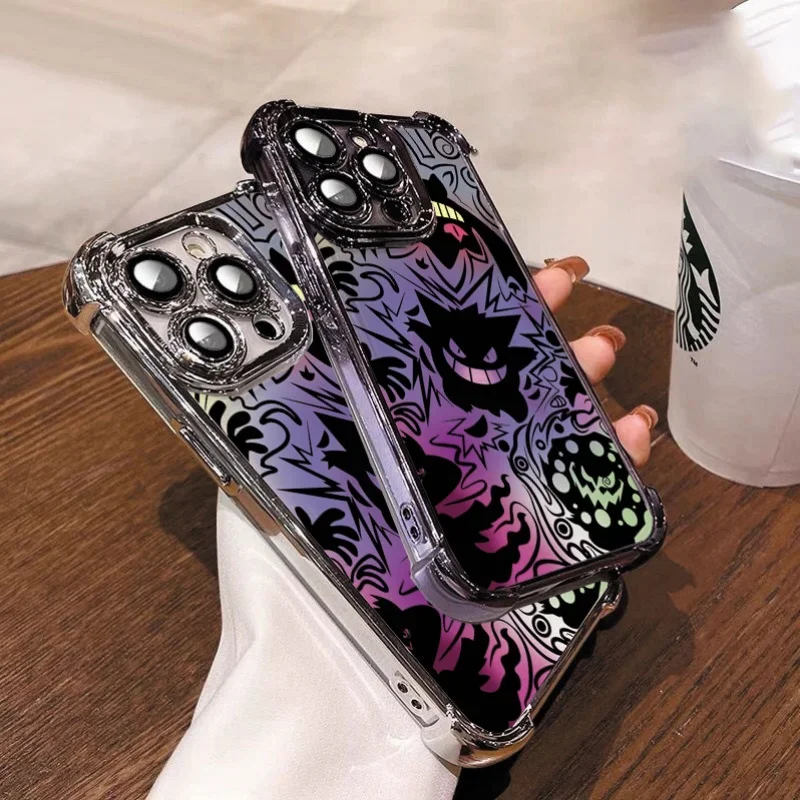 

Cartoon Anime Gengar Phone Case For OPPO Realme GT7 C71 C75 C55 C53 C65 C51 C35 C31 12 13 14 15T 15 Pro Plus Find X8 Pro Cover