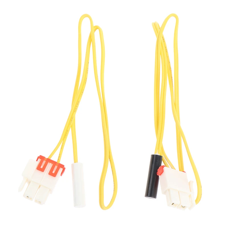 Sonda del sensore di temperatura da 2 pezzi per sensore di sbrinamento del frigorifero sonda del sensore di temperatura sensore 5k DA32-00006W (bianco e nero)