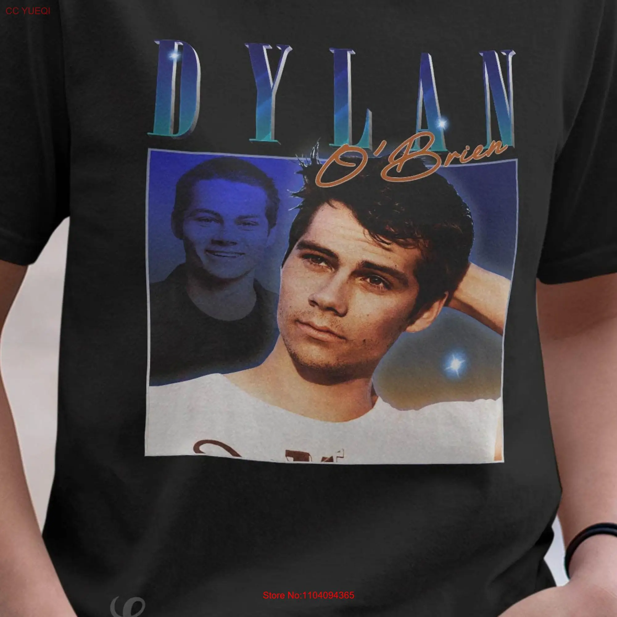 Dylan o'brien shirt cool fan art t 90s poster design retro style 121 tee long or short sleeves