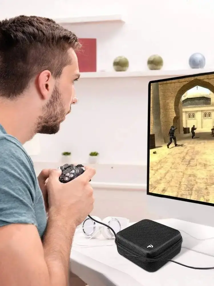 Étui de protection pour contrôleurs Gamecube PowerA et PDP, sac de rangement à coque rigide pour manette de jeu filaire/sans fil Nintendo Switch, Compac