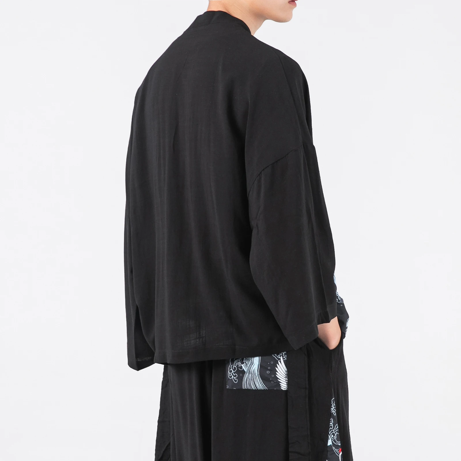 Japanese Kimono Cardigan Men Summer New Haori Samurai Kimonos Karate Streetwear Shirt Kimono Japones Mens Haori Yukata