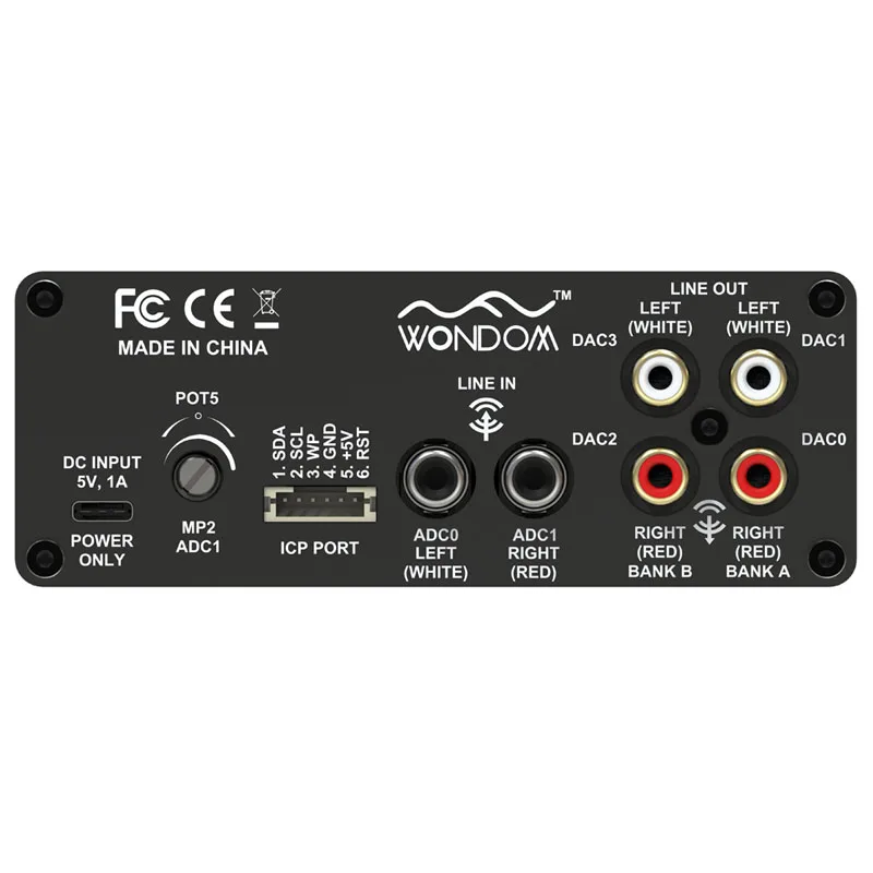 ADAU1701 2.1 4.0 DSP معالجة الإشارات الرقمية Preamp 2-in 4-out Tone Board تعديل كروس رقمي مع Sigmastudio
