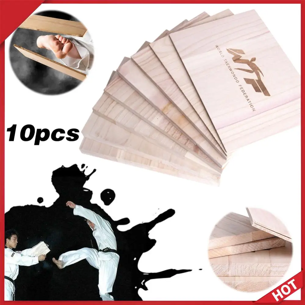 Paquete de 10 tablas de trabajo de Taekwondo, accesorios de entrenamiento de Taekwondo, tablas de boxeo de Taekwondo de madera para Karate, Taekwondo, artes marciales
