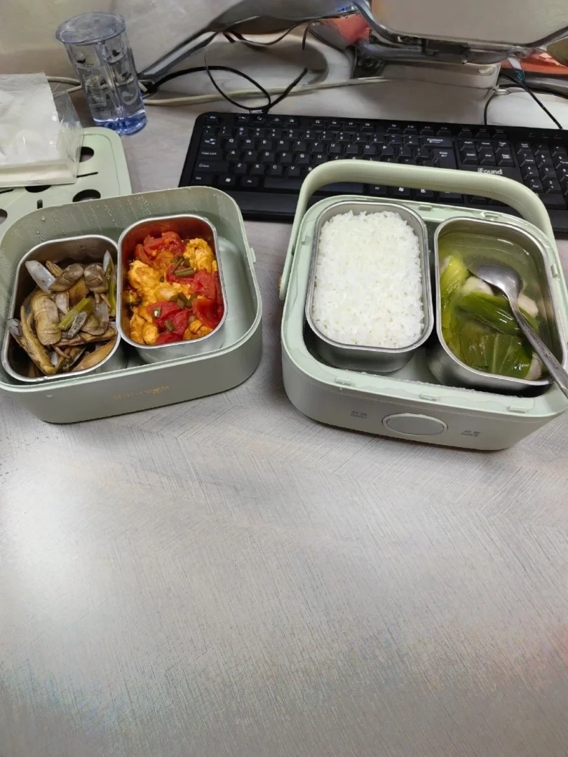 

Double Layer Heating Lunch Box Office Workers Insulated St Cooking Four Barrel Self Heating Bento Box Ho...