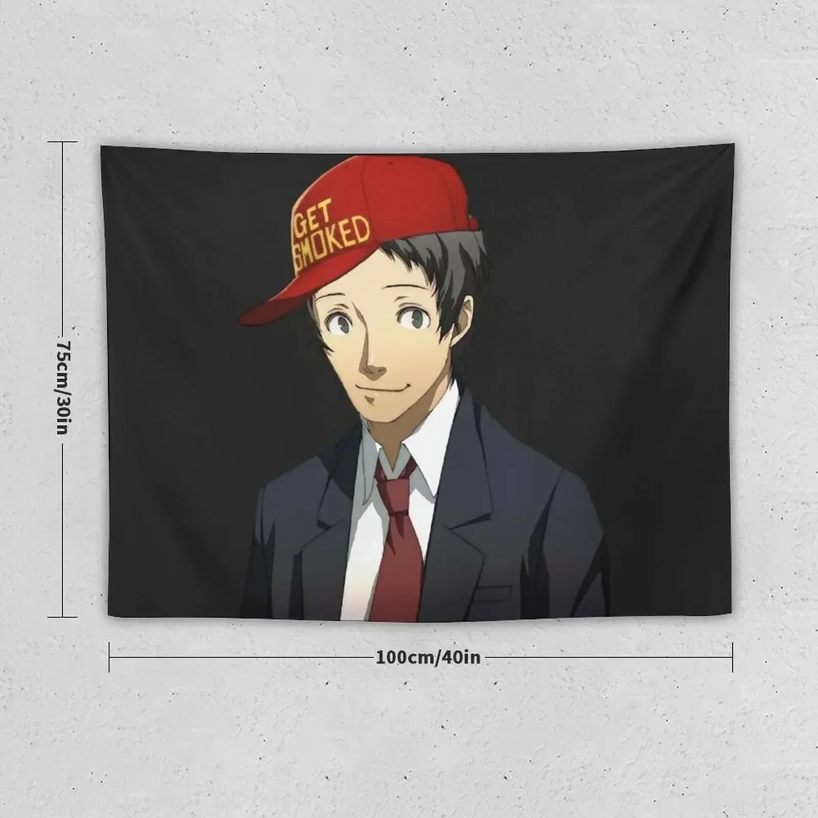 Tohru Adachi Gets Tohru Adachi smoked Sticker Tapestry Aesthetic Home Decor Aesthetics For Room Tapestry