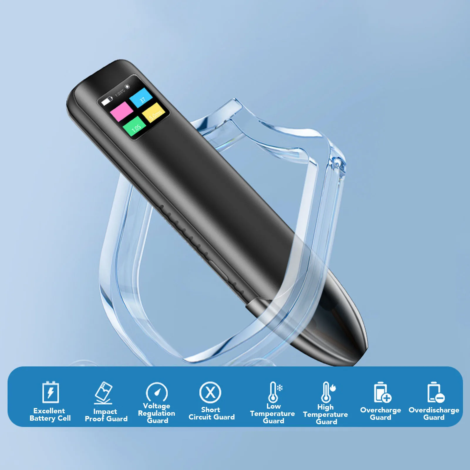 Mesin las titik portabel layar warna 1,33 inci, untuk baterai lithium ponsel 18650, pengelasan tabrakan pelat nikel