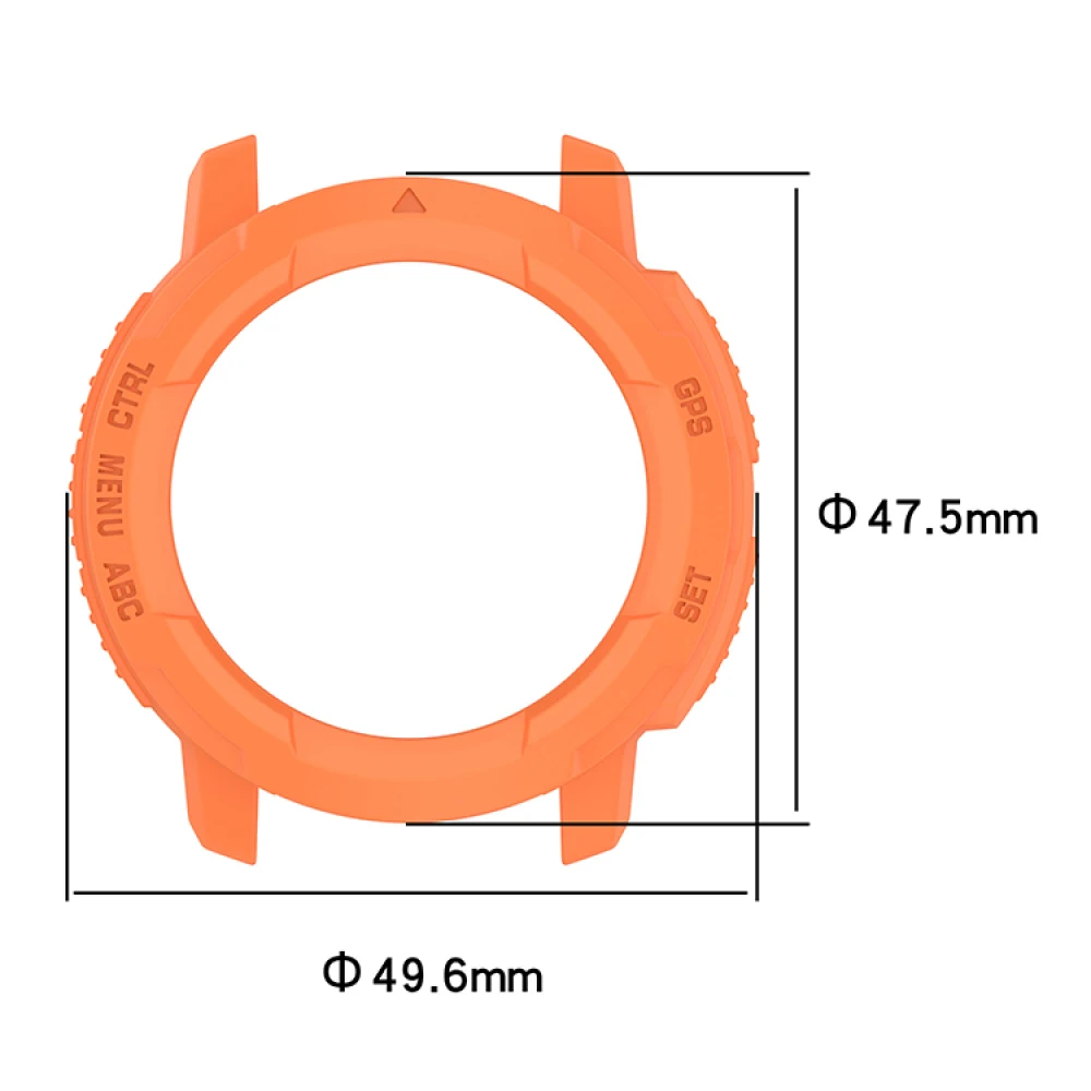 Boîtier de montre pour Garmin Instinct, multicolore, en option, armure creuse, cadre, coque, accessoires de montre