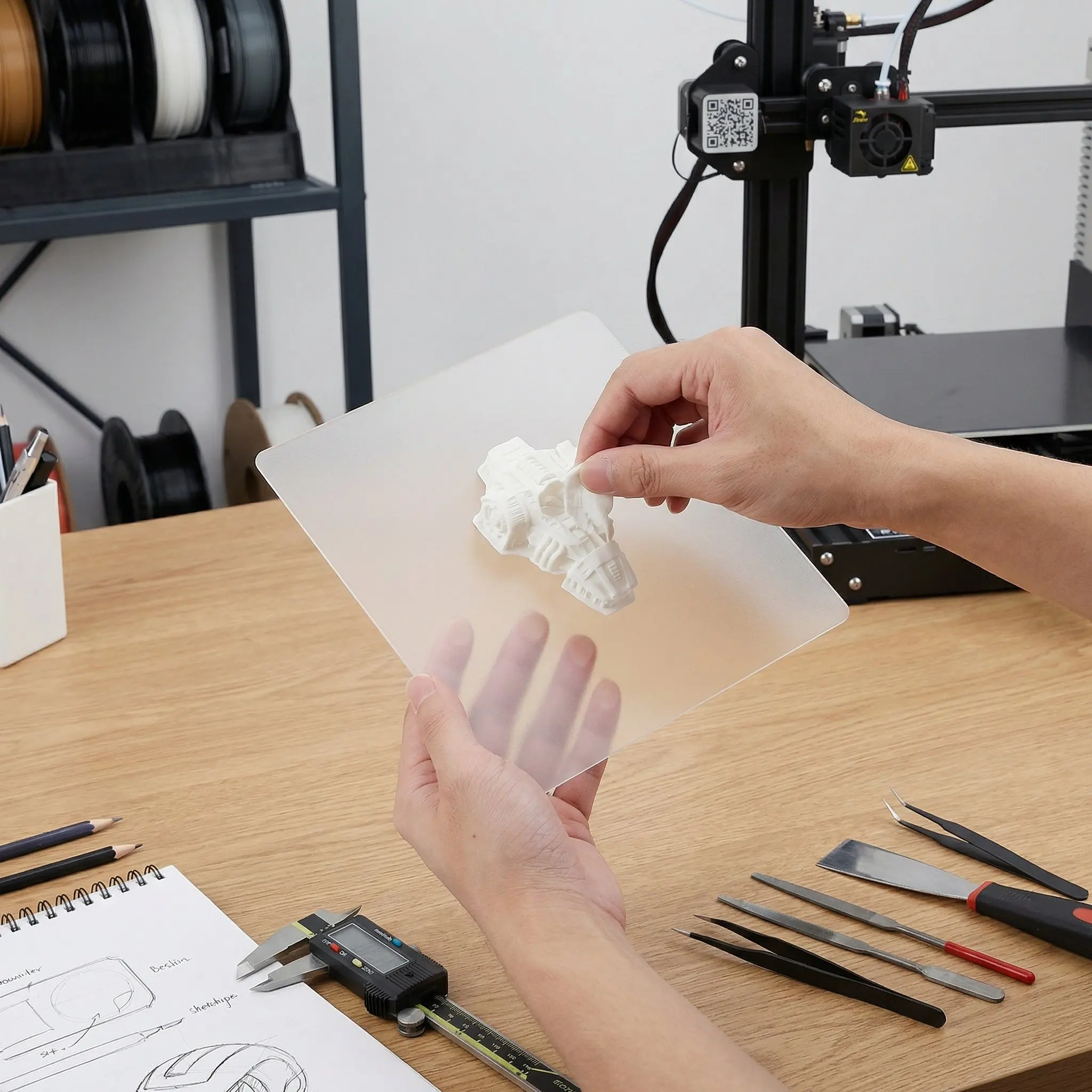 30枚入り-3dペン用トレーシングパッド-透明耐熱pvcマット-7x8インチ-再利用可能なクラフト描画ボード-3dアート用品