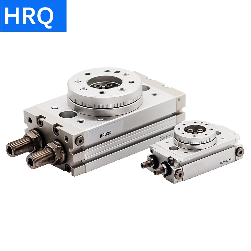 HRQ10/HRQ20/30/50A/70/100A Small Rotary Table Air Pneumatic Cylinder HRQ10 HRQ30 HRQ50 HRQ70 HRQ100 HRQ20A HRQ70A