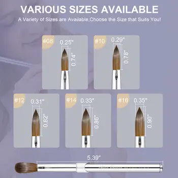 8 best sales Cọ vẽ móng acrylic - №2