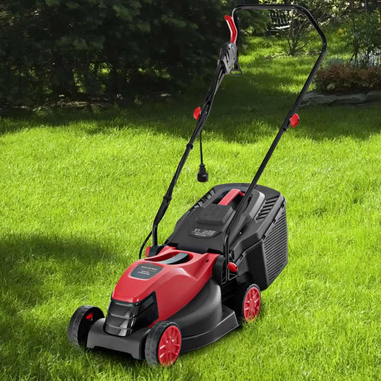 10 AMP 13 Inch Electric Corded Lawn Mower with Collection Box