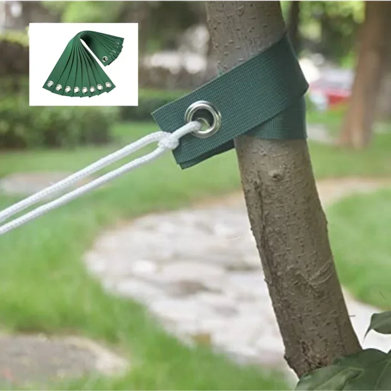 8PCS Windproof Tree Belt Anti-Hurricane Stereotyped Nylon Fixed Strap Good Support Newly Planted Branch Belt Yard Accessory