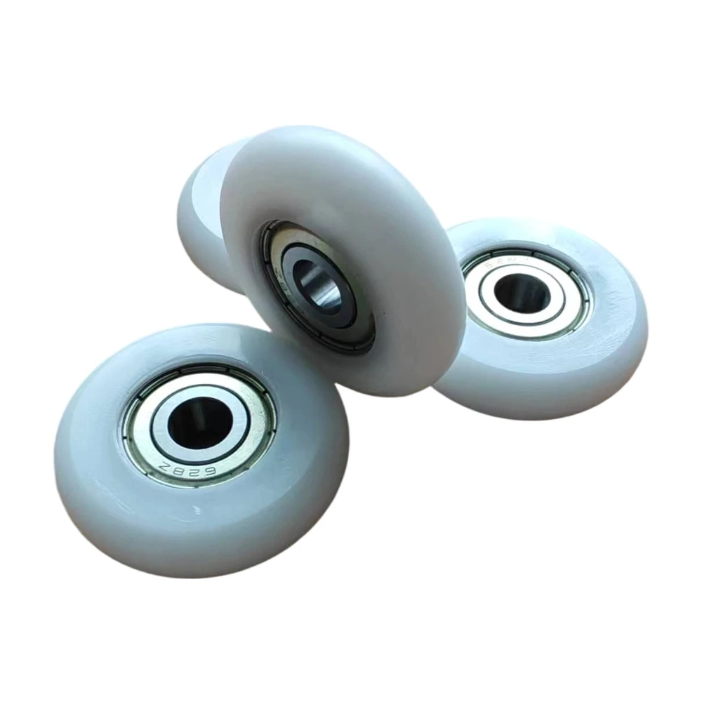 10PCS  BSR62840-10 8x40x10mm Round POM Roller For Rower 8*40*10mm Rowing Machine Seat Wheels OD 40mm Plastic Bearing