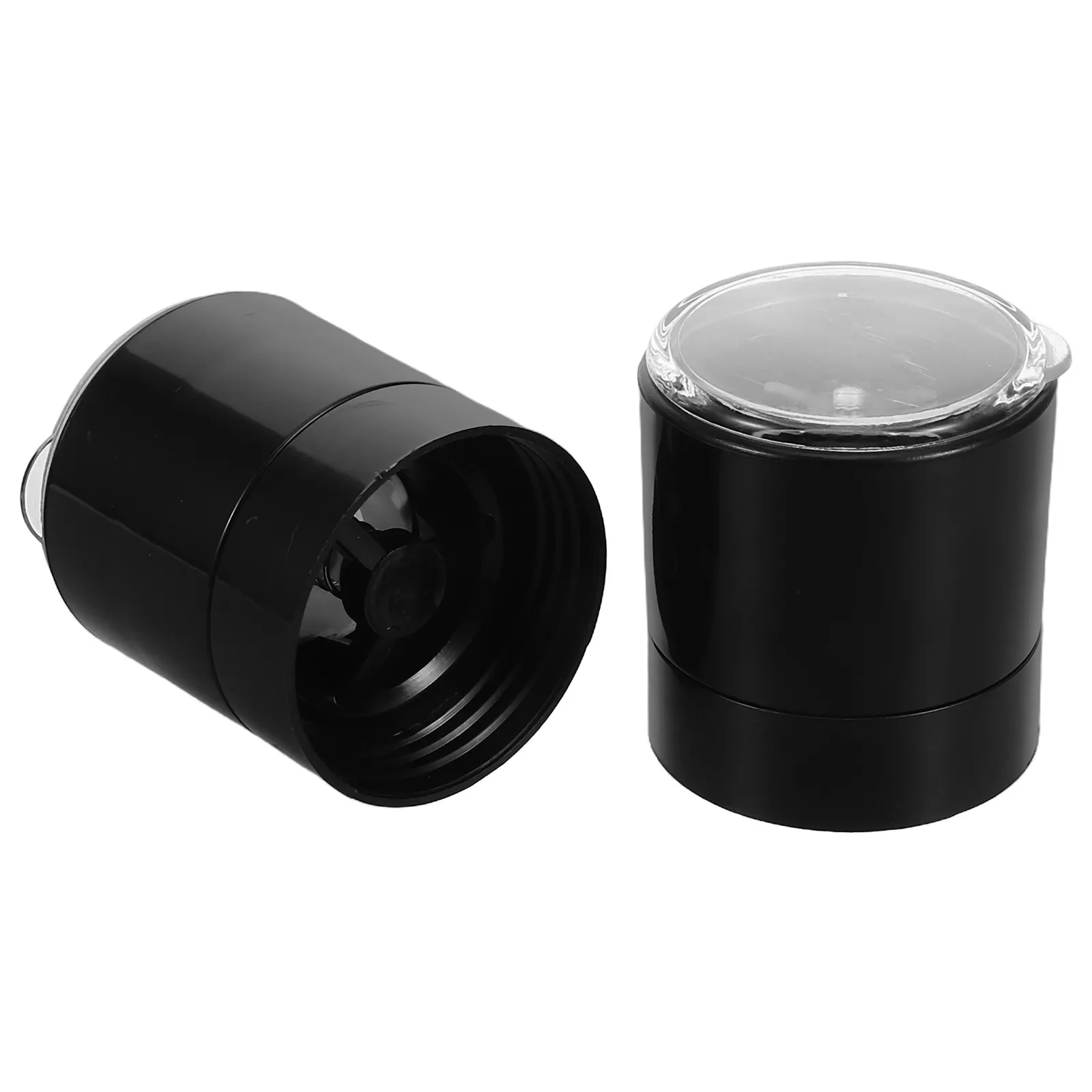 2Pcs Stainless Steel Grinder Lid Covers for Glass Spice Jars Manual Adjustable Coarse Fine Grinding Salt Pepper Shaker - view 6