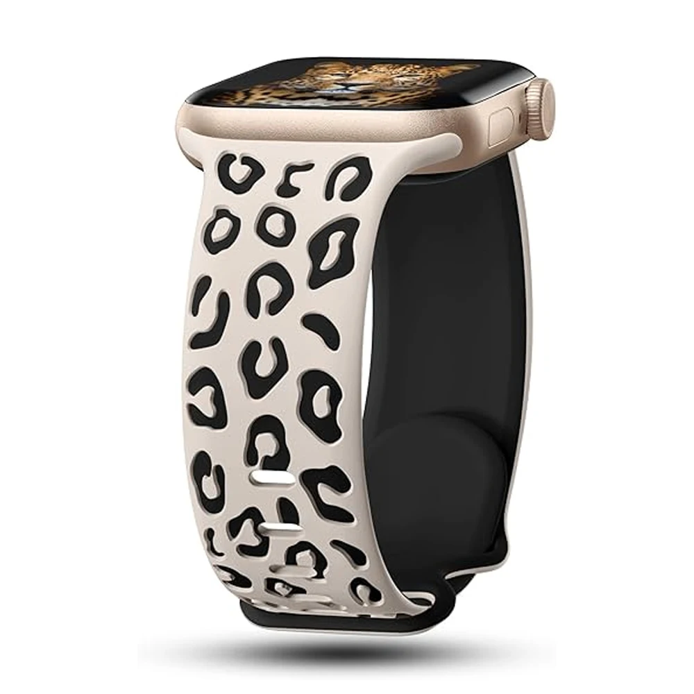 Engraved Strap For Apple Watch Band 45mm 44mm 42mm 41mm 40mm 49mm Silicone Correa Bracelet iWatch Series 8 9 7 SE 6 5 4 3 Ultra