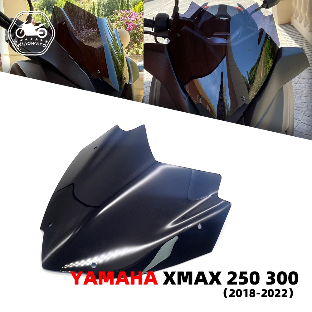 Fits For XMAX300 XMAX250 XMAX 250 300 2018 2019 2020 2021 2022 Motorcycle Sports Windshield Windscreen Visor Double Bubble