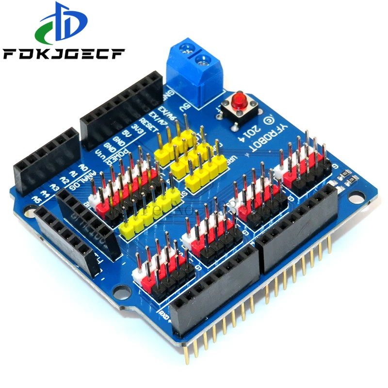 V5 Sensor Shield Expansion Board Shield For Arduino UNO R3 V5.0 Electronic Module Sensor Shield V5 expansion board
