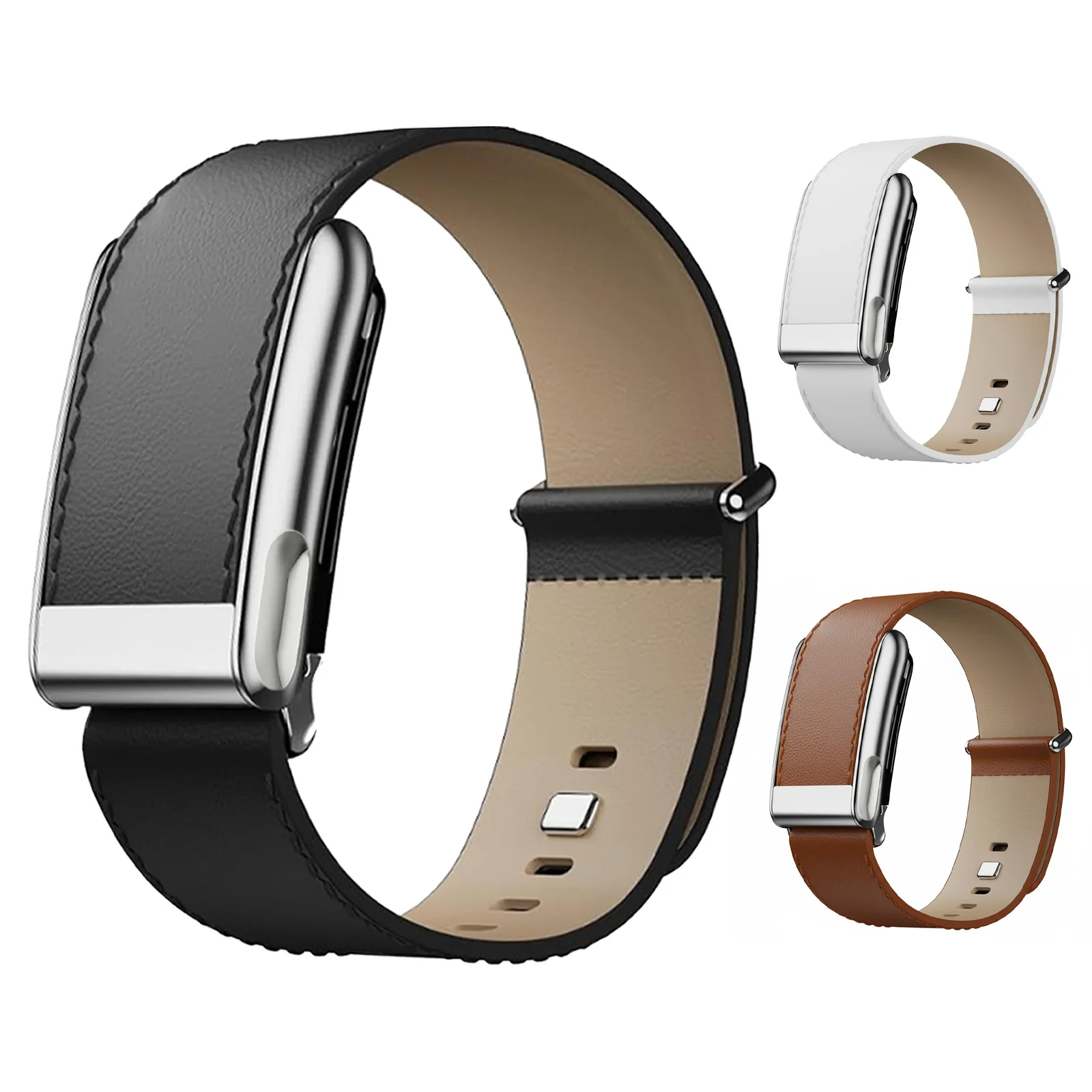 

Leather Band Compatible with Whoop 5.0 Band MG LIFE, Genuine Leather Durable Replacement Wristbands for Whoop 5.0 MG LIFE