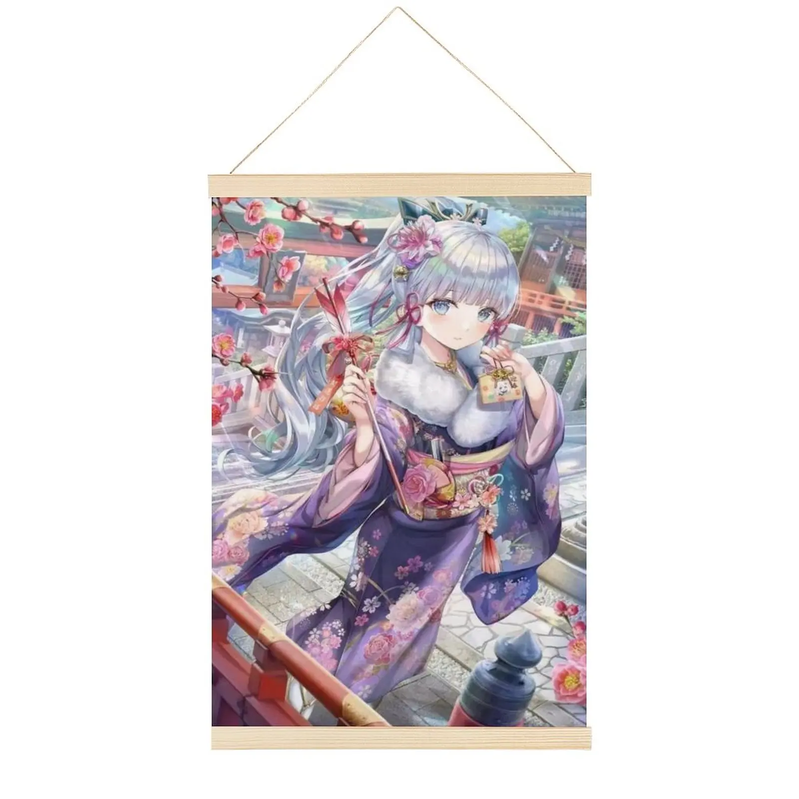 

Kamisato Ayaka73 Scroll Painting Wall Picture Anime Wall Scroll Hanging Deco Canvas Hanging Picture