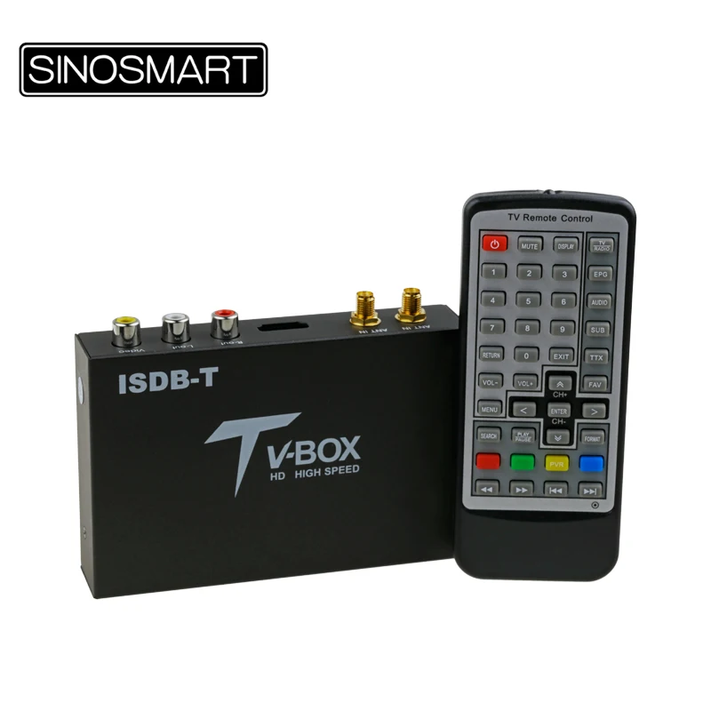 Car Digital TV Box external ISDB-T TV Full seg dual tunners for Brazil/Peru/Argentina/Philippine