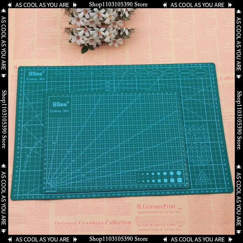 Tapete de corte de PVC tamaño A3 A4 o A5 de doble cara ideal para patchwork, tabla para cortar, herramienta para retales de tela, autoreparación