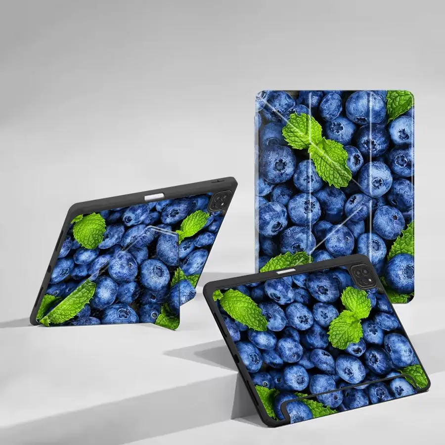 Blueberries Strawberries Kiwis Tablet Case For iPad Air 4 5 M3 M2 1 2 M4 11inch Pro 2025 Pro 11th 10th 9th 8th 7th 12.9inch Mini