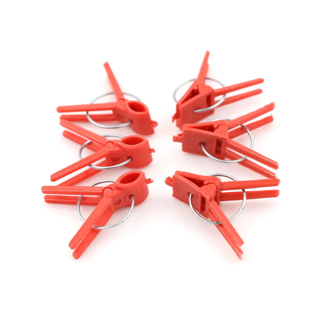 

100pcs Plastic Grafting Clips Garden Vegetable Plants Flat And Round