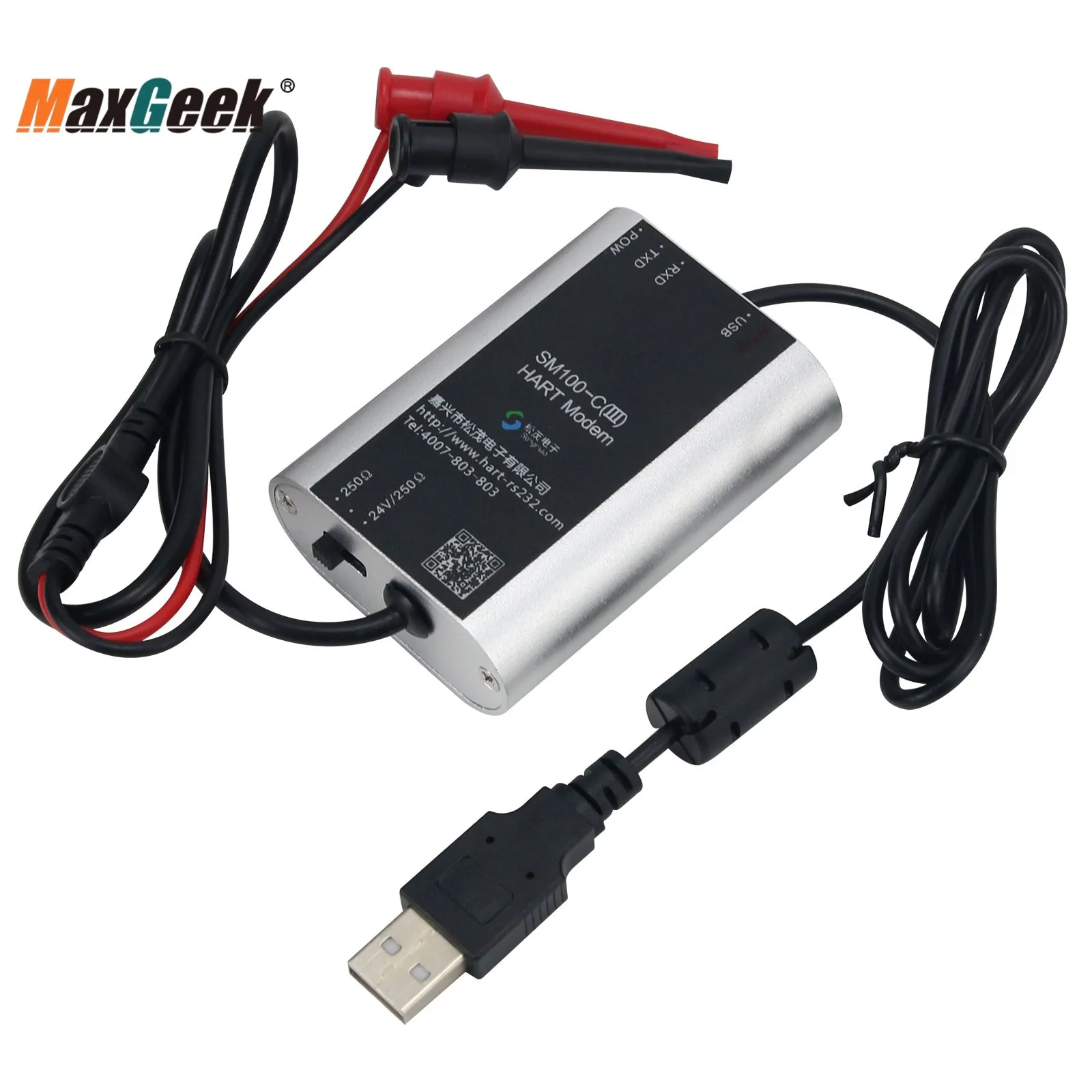 Imagem -04 - Maxgeek-usb para Hart Modem Versão Padrão Suporte Mobile App Depuração Hart Cat Sm100-c Iii