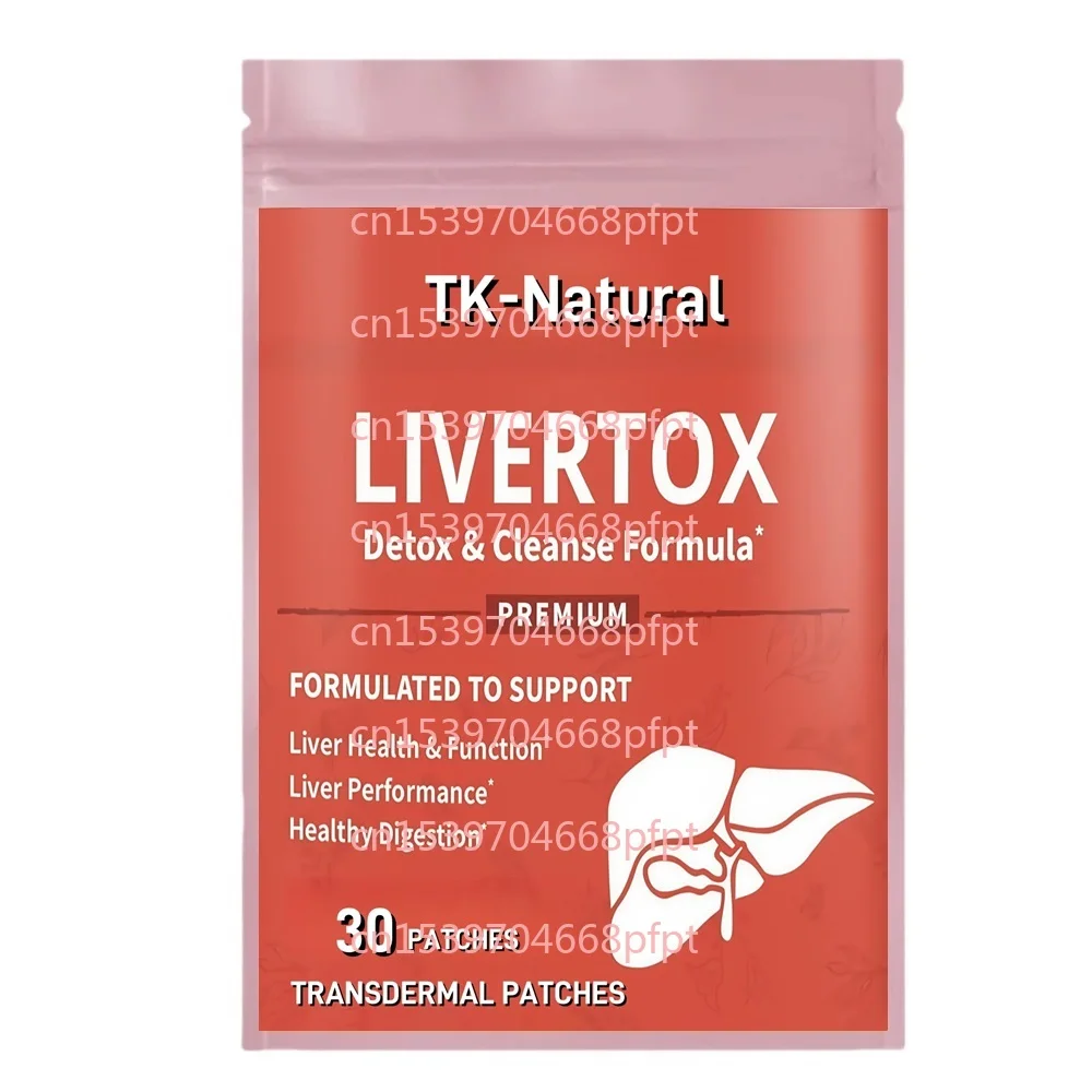 

30 Patches Liver Detox & Cleanse Formula Transdermal Patches with Milk Thistle, Dandelion Helps Liver Function & Digestion