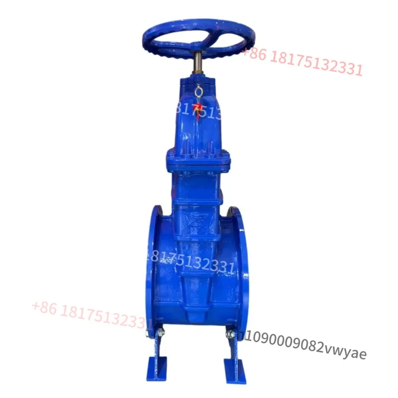 Gate Valve DN600 Flanged Ductile Iron Non-Rising Stem Resilient Seated Z45-16Q Manual Water Industrial Use Room Temperature