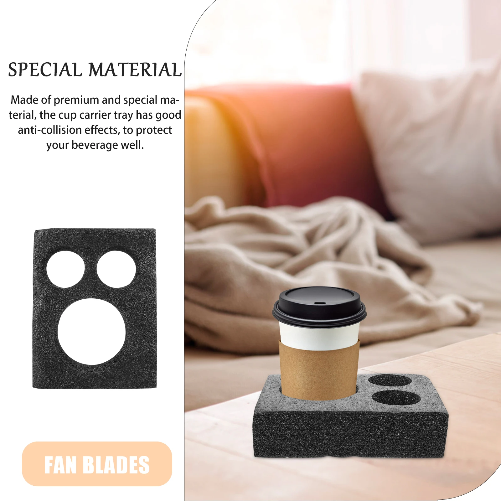 

Cup Holder Spill-proof Milk Tea Packing Tray Coffee Carrier Foam Holders Takeout Trays Carry