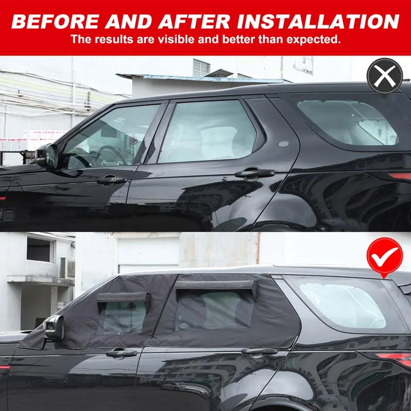 For Land Rover Discovery 5 2017-2026 Car Front Rear Door Window Sunshade Net Insect Prevention Net Removable Cover Accessories