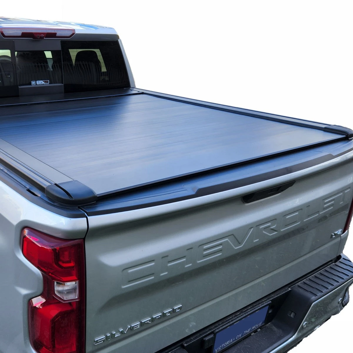 

Ручная Выдвижная накладка на ролик Tonneau для Chevy Silverado длиной 6,6 Футов, водонепроницаемая противоржавая алюминиевая фотосессия