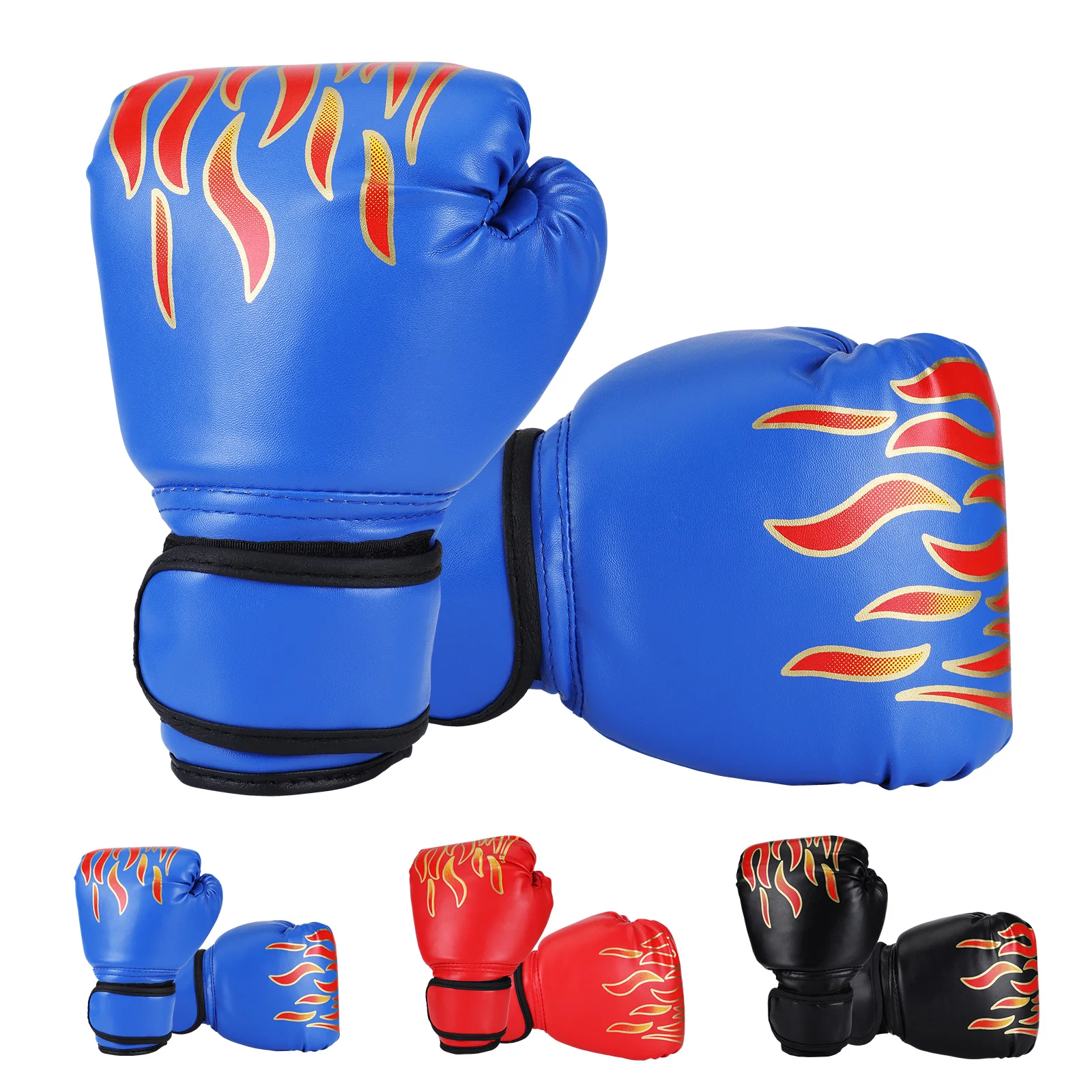 1 Pair Punching Training Workout Fight Exercise Mitts Kids Leather Boxing Gloves  Kids Children Train Gym Glove Hand Protector