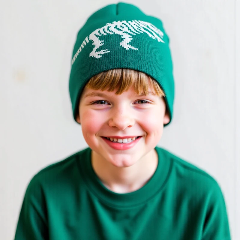 

Детская зимне-осенняя шапка с изображением динозавра, модная однотонная мягкая вязаная теплая шапка, повседневные шапочки, детская шапка-бини для мальчиков и девочек