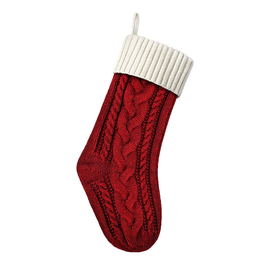 زينة عيد الميلاد جوارب عيد الميلاد 46 سم مستلزمات عيد الميلاد ديكورات ذاتية الصنع زينة شجرة عيد الميلاد عالية الجودة